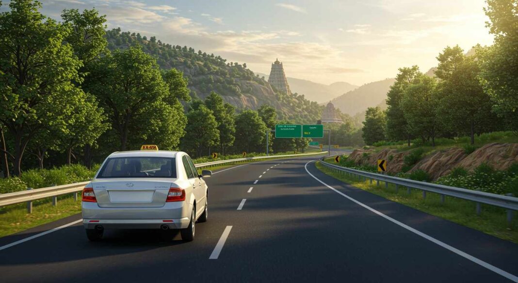 Hyderabad to srisailam cabs